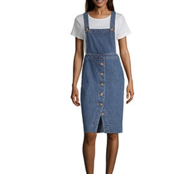 VANILLA STAR DENIM OVERALLS SKIRT SIZE 5 - Picture 1 of 8